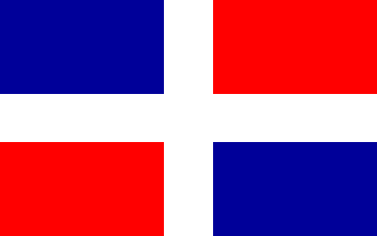 Nacionalinės vėliavos, Dominikos Respublika