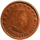 2 cents (other side, country Luxemburg) 0.02