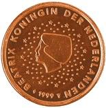 2 cents (other side, country Netherlands) 0.02
