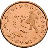 5 cents (other side, country Slovenia) 0.05